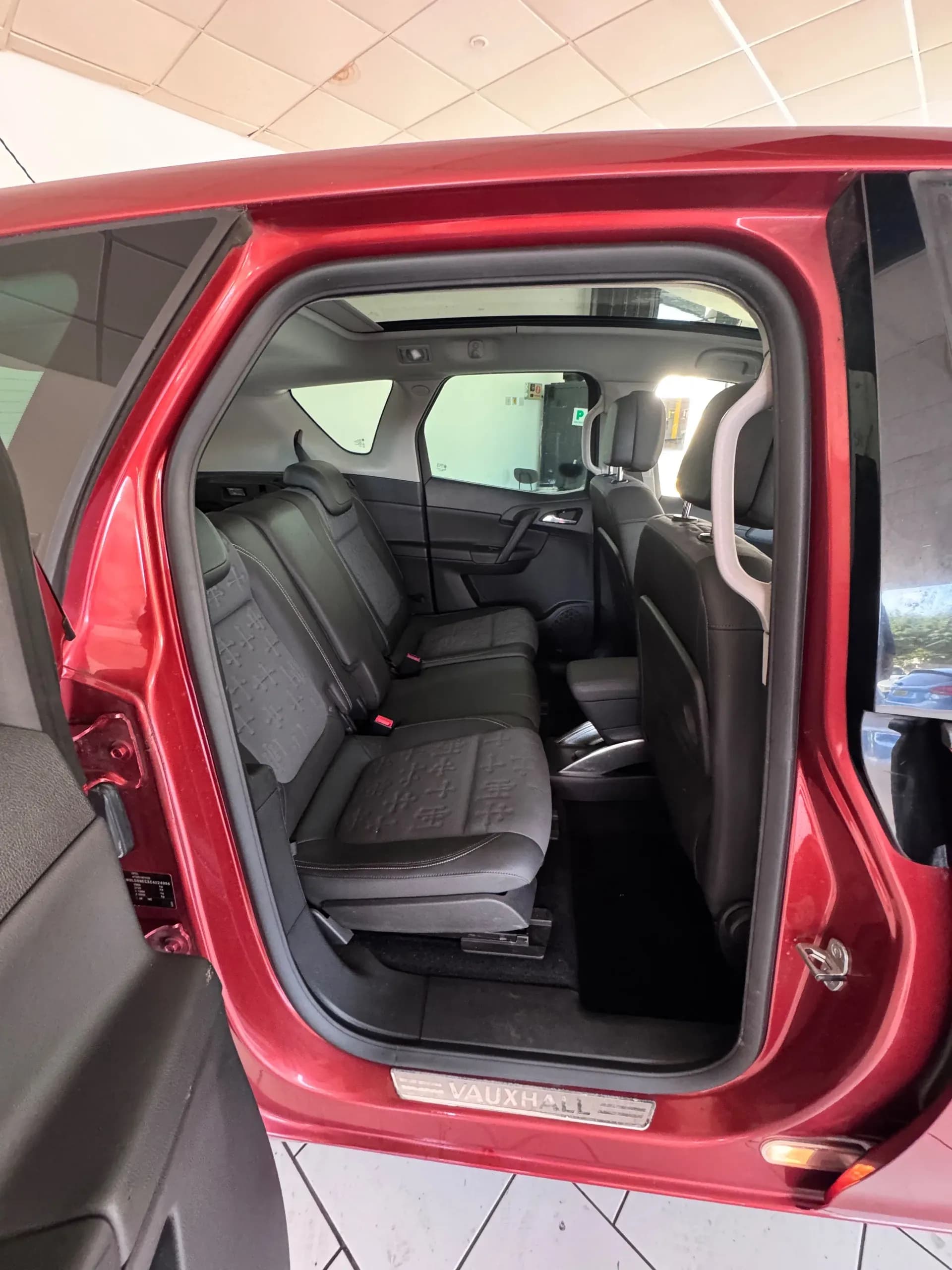 Vehicle photo — rear interior